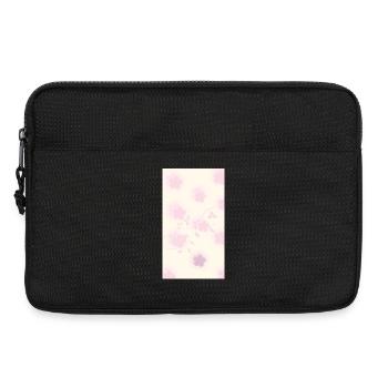Bouquet de fleurs aquarelles roses - Sacoche pour ordinateur portable 13 pouces - noir - Devant