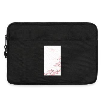 Bouquet de fleurs aquarelles roses - Sacoche pour ordinateur portable 13 pouces - noir - Devant