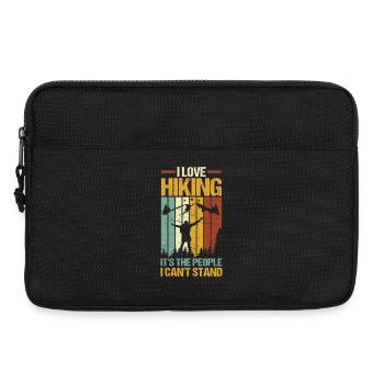 Hiking Mountain Trail Backpacking Outdoors Poaching - Laptop bag 13" - black - Front
