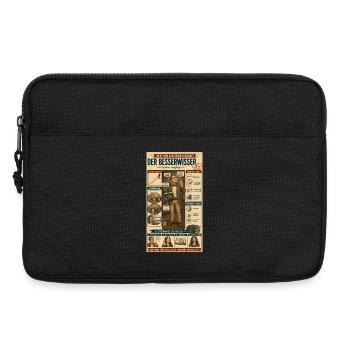Der Besserwisser – ungefragt kompetent - Laptoptasche 13" - Schwarz - Vorne