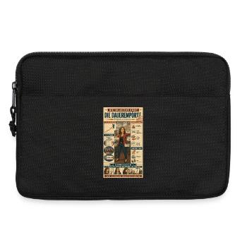 Die Dauerempörte – täglich ein neuer Skandal - Laptoptasche 13" - Schwarz - Vorne