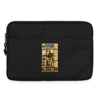 Der Reisende – Ständig unterwegs, neue Ziele - Laptoptasche 13" - Schwarz - Vorne