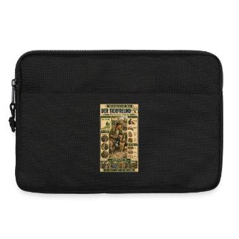Der Tierfreund – Ein Herz für jedes Tier - Laptoptasche 13" - Schwarz - Vorne