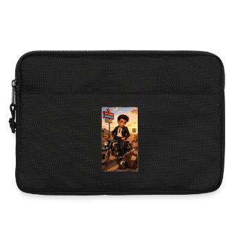 Steven Biker Motorcycle Road 66 Vintage – Kek-Ina - Laptoptasche 13" - Schwarz - Vorne