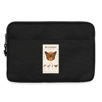 Cycle d’affiches d’art papillon nature - Sacoche pour ordinateur portable 13 pouces - noir - Devant