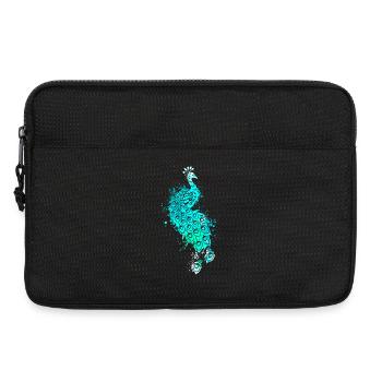 Splash Art Blue Peacock - Sacoche pour ordinateur portable 13 pouces - noir - Devant