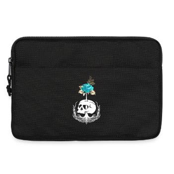 Gothic Wicca Goth Okkult Skullmystic Blumen - Laptoptasche 13" - Schwarz - Vorne