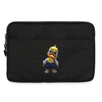 Lunettes Duck en Salopette en Denim - Sacoche pour ordinateur portable 13 pouces - noir - Devant