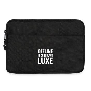 Offline est le nouveau design de t-shirt de luxe - Sacoche pour ordinateur portable 13 pouces - noir - Devant