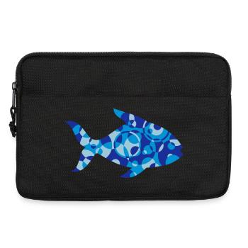 Fisch aus Formen und Muster - Laptoptasche 13" - Schwarz - Vorne