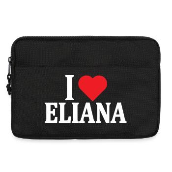 t-shirt I love Eliana t-shirt gift idea - Laptop bag 13" - black - Front