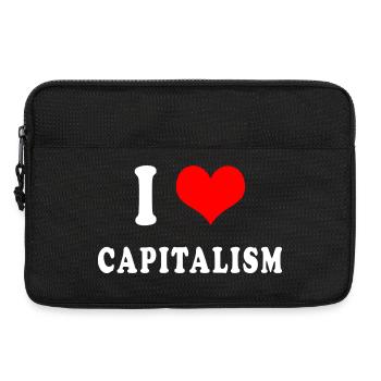 I love capitalism - Laptop bag 13" - black - Front
