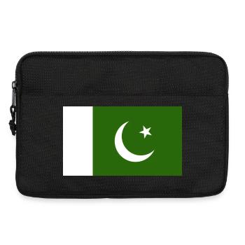 Pakistan National Flagge - Laptoptasche 13" - Schwarz - Vorne