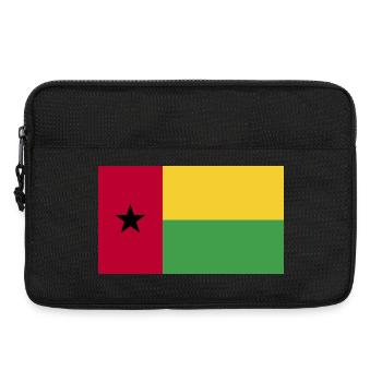 Guinea Bissau National Flagge - Laptoptasche 13" - Schwarz - Vorne