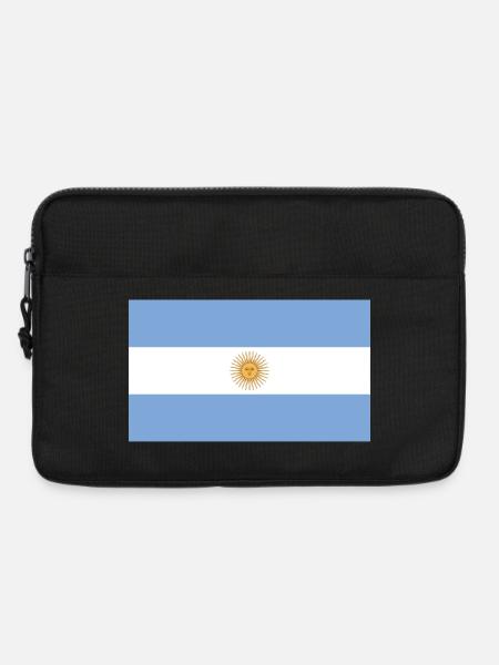 Argentinien National Flagge - Laptoptasche 13" - Schwarz