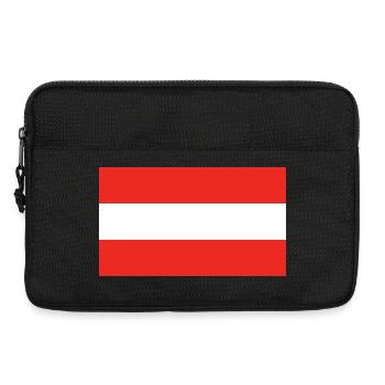 Drapeau national de l’Autriche - Sacoche pour ordinateur portable 13 pouces - noir - Devant