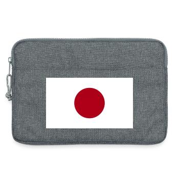 Japan National Flag - Laptop bag 13" - heather grey - Front