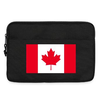 Hol dir jetzt unsere Kanada-Flaggen - Laptoptasche 13" - Schwarz - Vorne