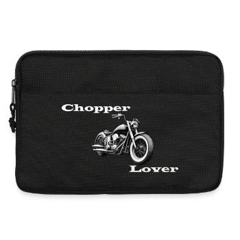 Chopper Lover white - Laptop bag 13" - black - Front