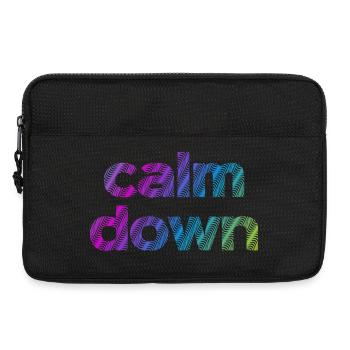calmDown - Laptoptasche 13" - Schwarz - Vorne