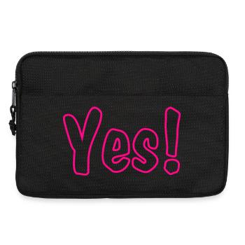 Yes Pink - Laptoptasche 13" - Schwarz - Vorne