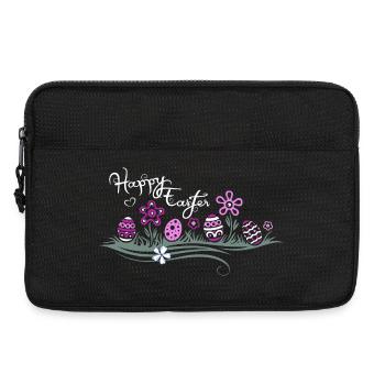 Oeufs de Pâques de Pâques dans l’herbe - Sacoche pour ordinateur portable 13 pouces - noir - Devant