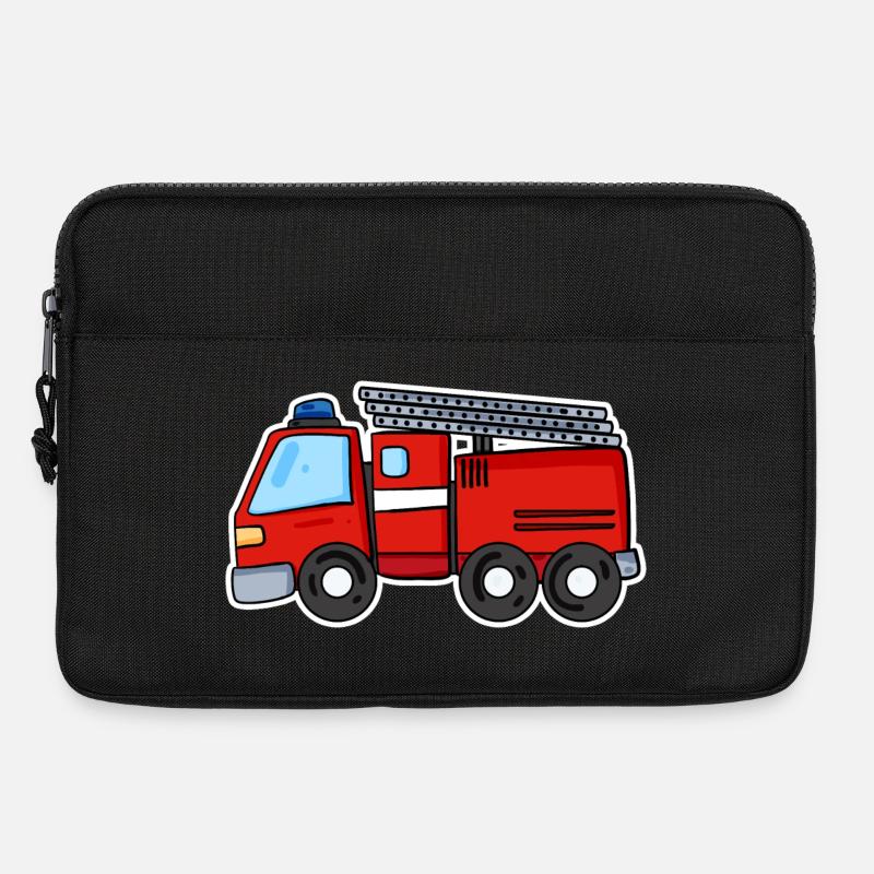 Feuerwehr Auto - Laptoptasche 13" - Schwarz