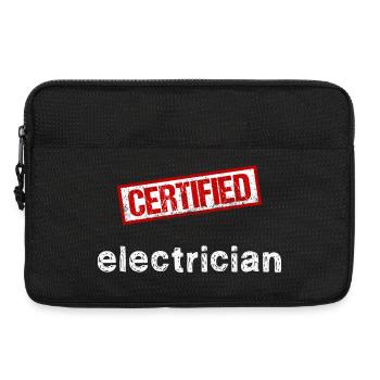Elektriker - Laptoptasche 13" - Schwarz - Vorne
