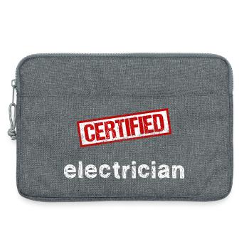 Électricien - Sacoche pour ordinateur portable 13 pouces - gris chiné - Devant