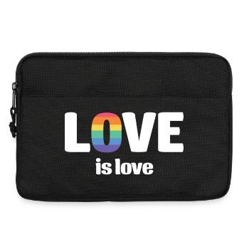 LGBT Pride Month - Love is Love - Laptop bag 13" - black - Front