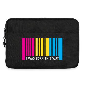 LGBT Pride Month - I Was Born This Way (Pansexual) - Laptop bag 13" - black - Front