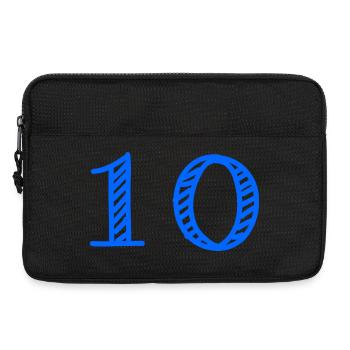 10. 10 YEARS. 10th ANNIVERSARY. 10 YEAR ANNIVERSARY. - Laptop bag 13" - black - Front