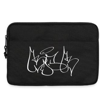 KICK Inspired by classic throw-up graffiti styles  - Laptoptasche 13" - Schwarz - Vorne
