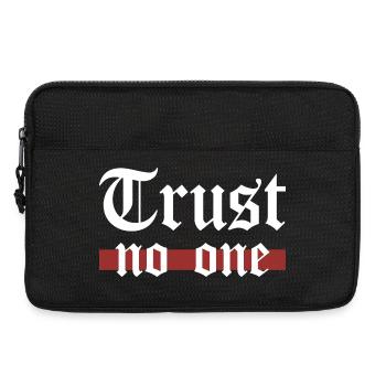 Trust No One Gothic Grunge Statement Spruch - Laptoptasche 13" - Schwarz - Vorne