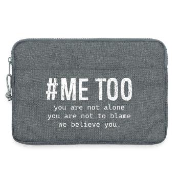 me too you are not alone you are not to blame - Laptop bag 13" - heather grey - Front