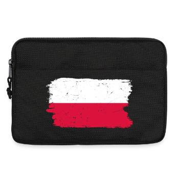 Pinselstrich "Flagge polieren" - Laptoptasche 13" - Schwarz - Vorne