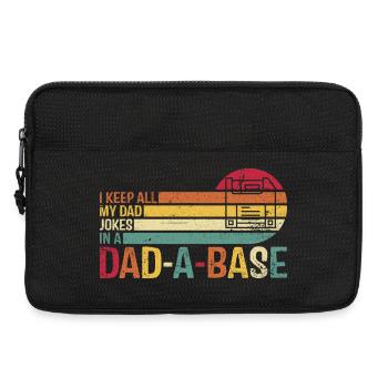 Voiture rétro papa blague T-Shirt Design - Sacoche pour ordinateur portable 13 pouces - noir - Devant