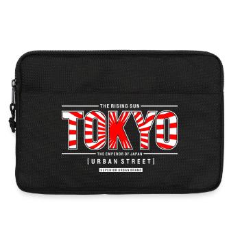 Tokyo Sunrise Urbane Straße - Laptoptasche 13" - Schwarz - Vorne