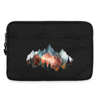 Wald Berge Vintage - Laptoptasche 13" - Schwarz - Vorne