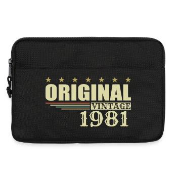 1981 Geburtstag 1981 - Laptoptasche 13" - Schwarz - Vorne