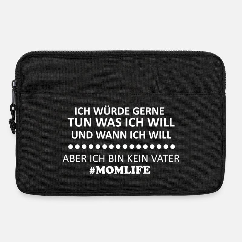 Ich tu was ich will MomLife - Laptoptasche 13" - Schwarz