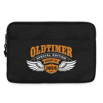 Oldtimer Modell 1956 | Geburtstag Geschenk Cap - Laptoptasche 13" - Schwarz - Vorne