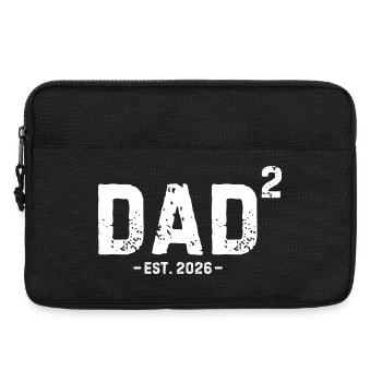 Dad Squared Est 2026 Second Time Dad of Two Kids - Laptop bag 13" - black - Front