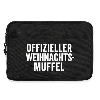 Offizieller Weihnachtsmuffel - Laptoptasche 13" - Schwarz - Vorne