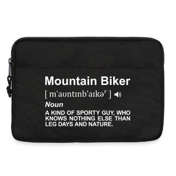 Mountain Biker Dictionary - Laptop bag 13" - black - Front