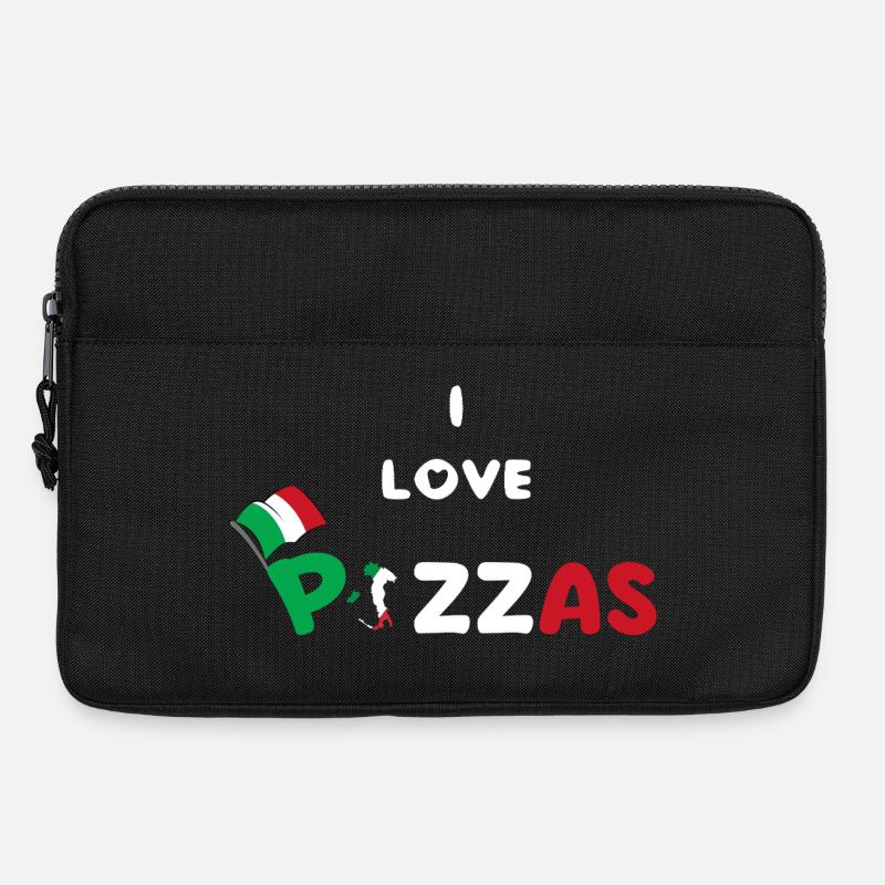 Pizza-Humor-Geschenk Pazzaiolo - Laptoptasche 13" - Schwarz
