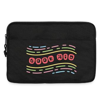 Cool Kid with Flowers - Laptop bag 13" - black - Front