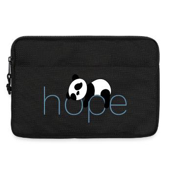 Hoffnung in Pandas - Laptoptasche 13" - Schwarz - Vorne