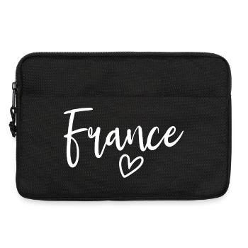 France Cœur Femmes Amour France - Sacoche pour ordinateur portable 13 pouces - noir - Devant