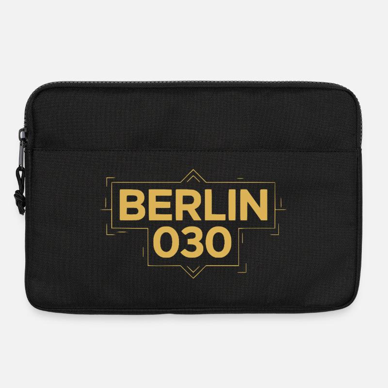 Berlin 030 Deco Gold - Laptoptasche 13" - Schwarz
